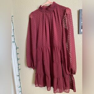 Gorgeous wine/burgundy color dress